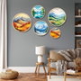 Wallity Yats-26 Conjunto de 5 Cuadros Decorativos Multicolor